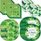 St. Patrick’s Day Shamrocks Party Bundle for 8 – Disposable Plates & Napkins Set – St. Patricks Party Supplies